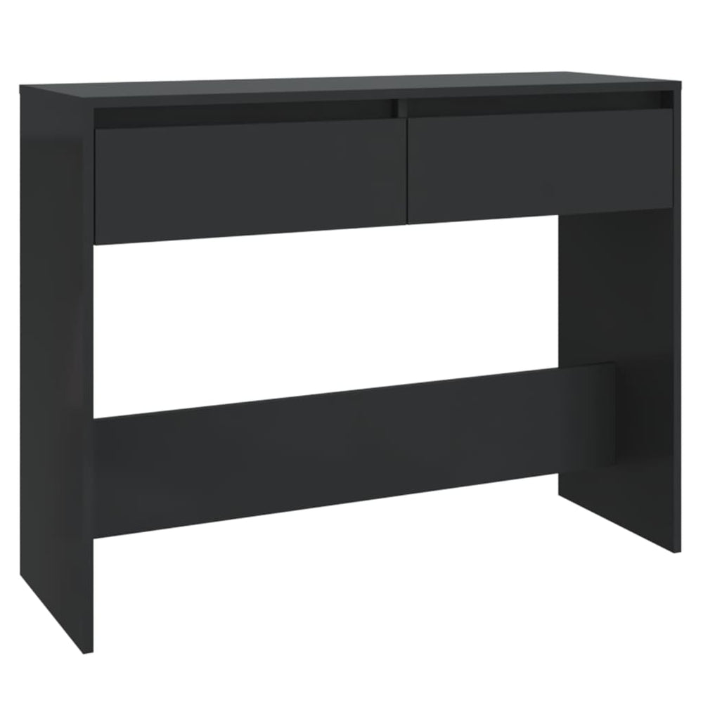 vidaXL Console Noir 100x35x76,5 cm Bois d'ingénierie