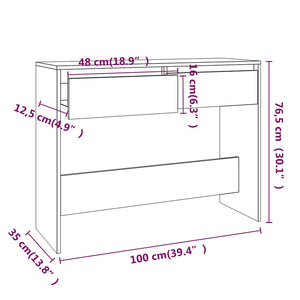 Betongrauer Konsolentisch 100 cm