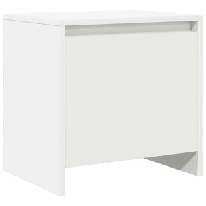 Weißer Nachttisch 45 cm mit Tür