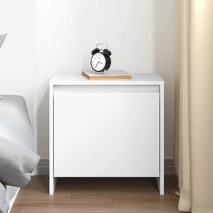 Weißer Nachttisch 45 cm mit Tür