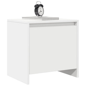 Weißer Nachttisch 45 cm mit Tür