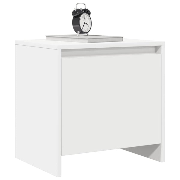 Weißer Nachttisch 45 cm mit Tür