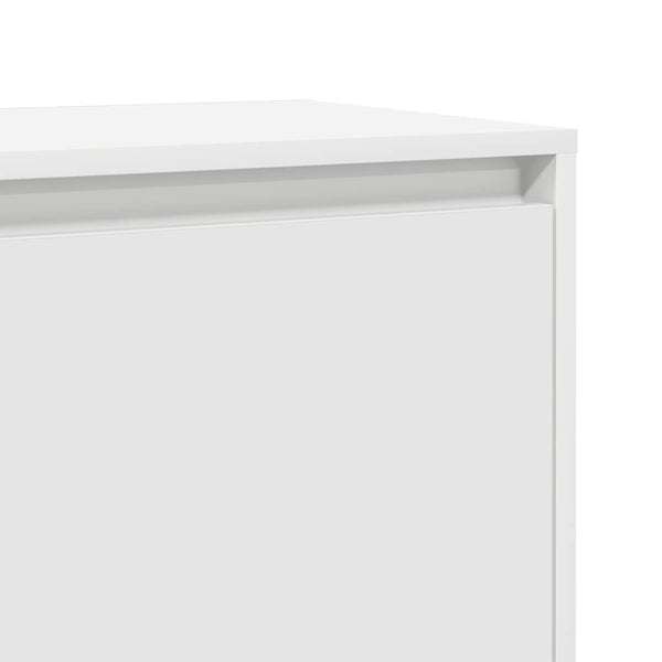 Weißer Nachttisch 45 cm mit Tür
