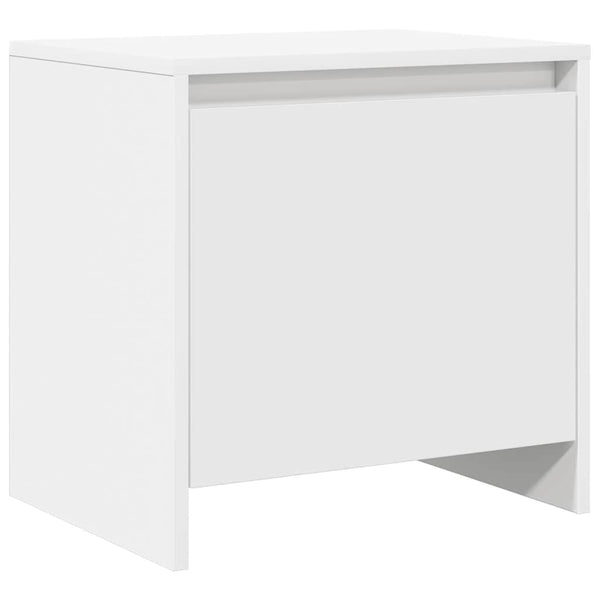 Nachttische 2er Set Weiß Holz
