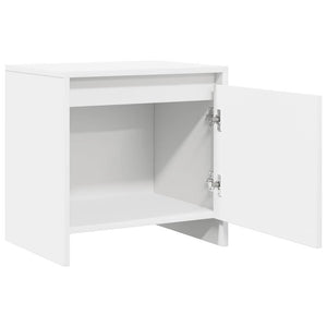 Nachttische 2er Set Weiß Holz