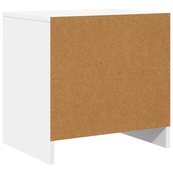 Nachttische 2er Set Weiß Holz