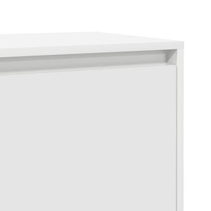 Nachttische 2er Set Weiß Holz