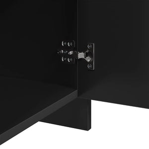 Nachttische 2er Set Schwarz Holz