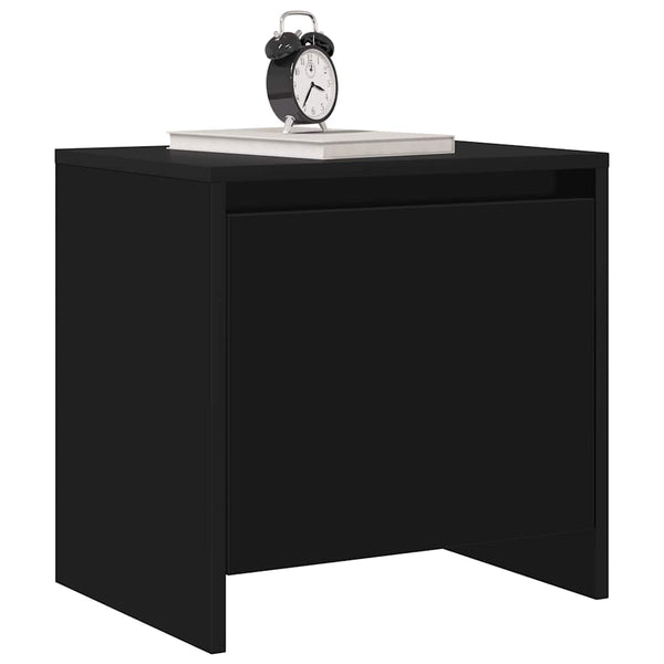 Nachttische 2er Set Schwarz Holz
