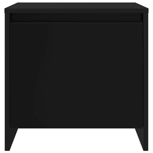 Nachttische 2er Set Schwarz Holz