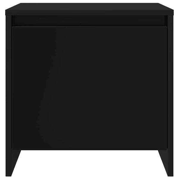 Nachttische 2er Set Schwarz Holz
