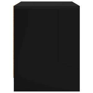 Nachttische 2er Set Schwarz Holz