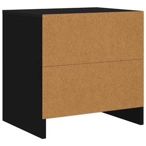 Nachttische 2er Set Schwarz Holz