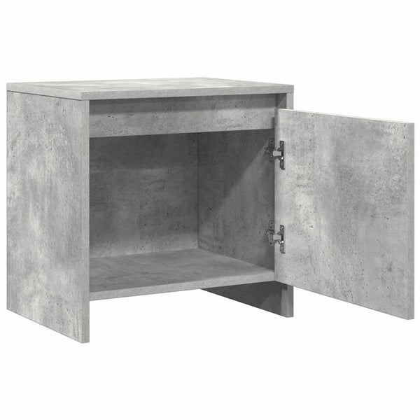 Betongrauer Nachttisch 45 cm
