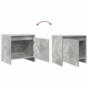 Nachttische 2er Set Betongrau