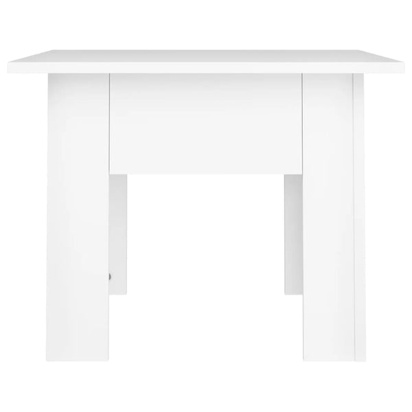 Weißer Couchtisch 55x55 cm