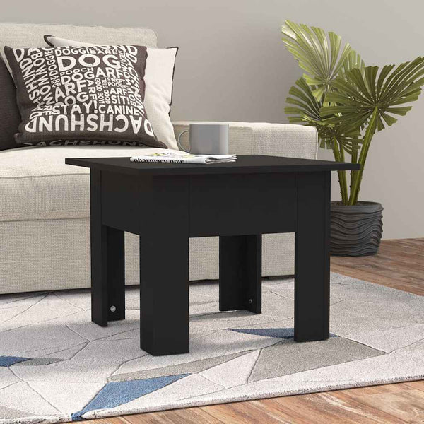 Schwarzer Couchtisch 55x55 cm
