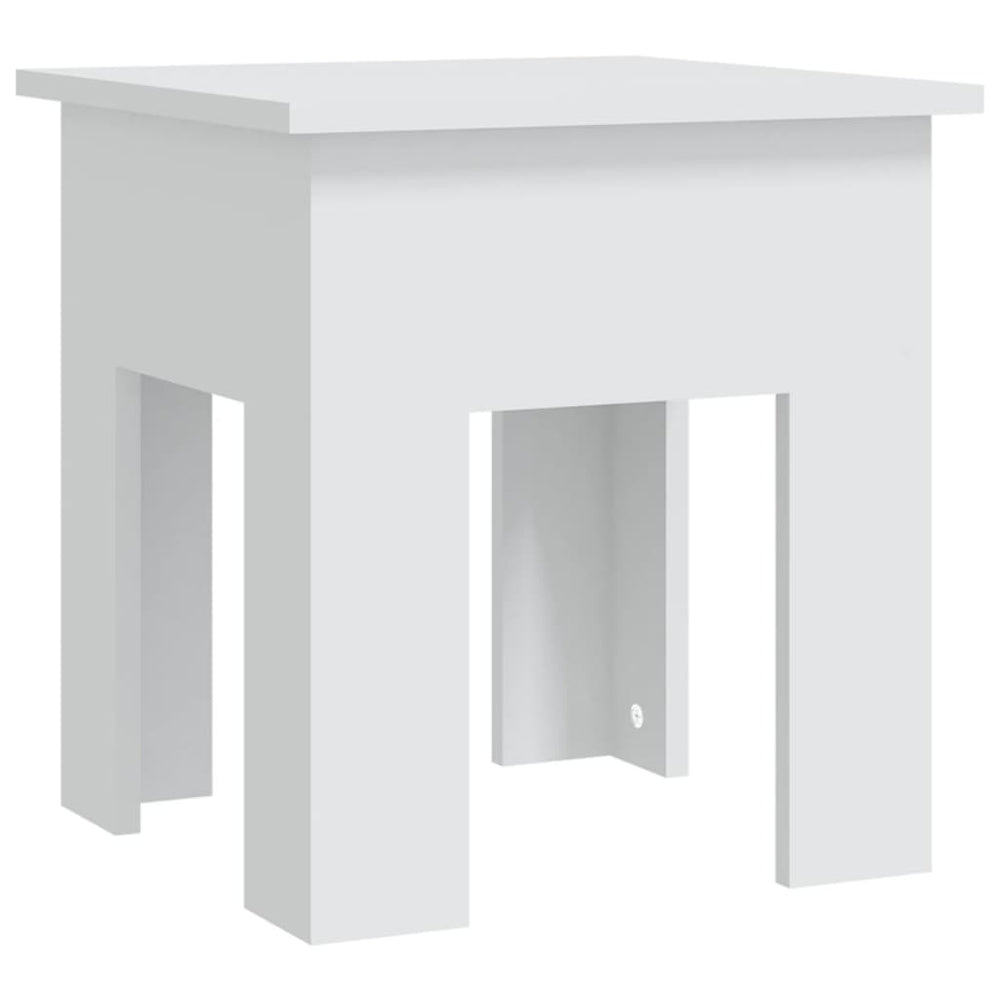 vidaXL Table basse Blanc 40x40x42 cm Bois d'ingénierie