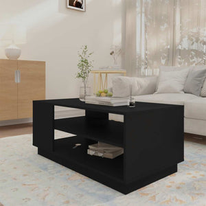 Schwarzer Couchtisch 102x55 cm
