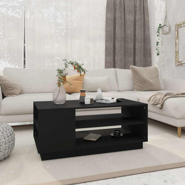 Schwarzer Couchtisch 102x55 cm