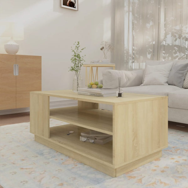 Sonoma Eiche Couchtisch mit Schubladen