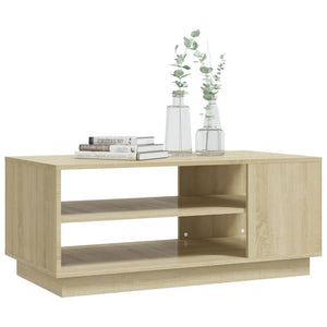 Sonoma Eiche Couchtisch mit Schubladen