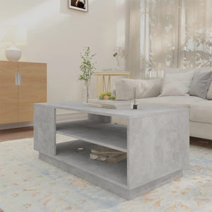 Betongrau Couchtisch 102x55 cm