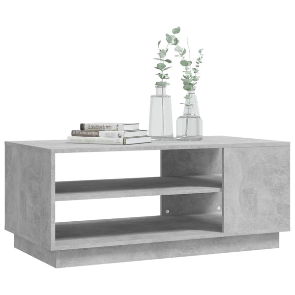 Betongrau Couchtisch 102x55 cm