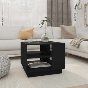 Schwarzer Couchtisch 55x55 cm