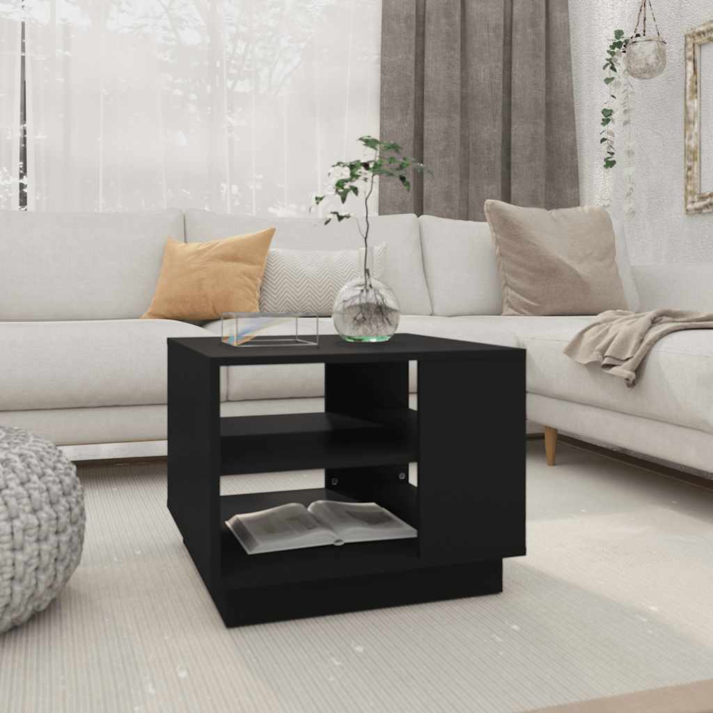 Schwarzer Couchtisch 55x55 cm