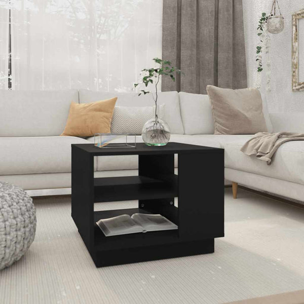 Schwarzer Couchtisch 55x55 cm