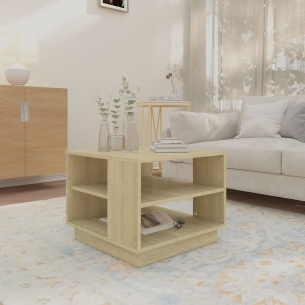 Sonoma Eiche Couchtisch 55x55 cm