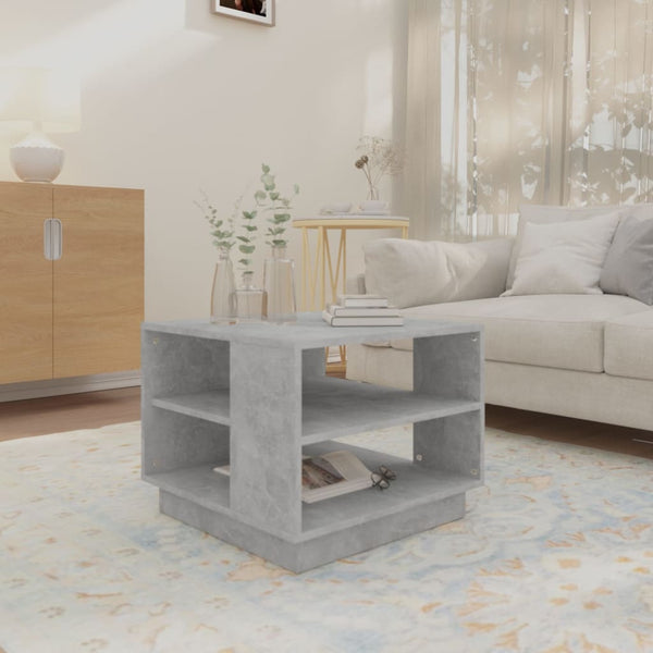 Betongrauer Couchtisch 55x55 cm