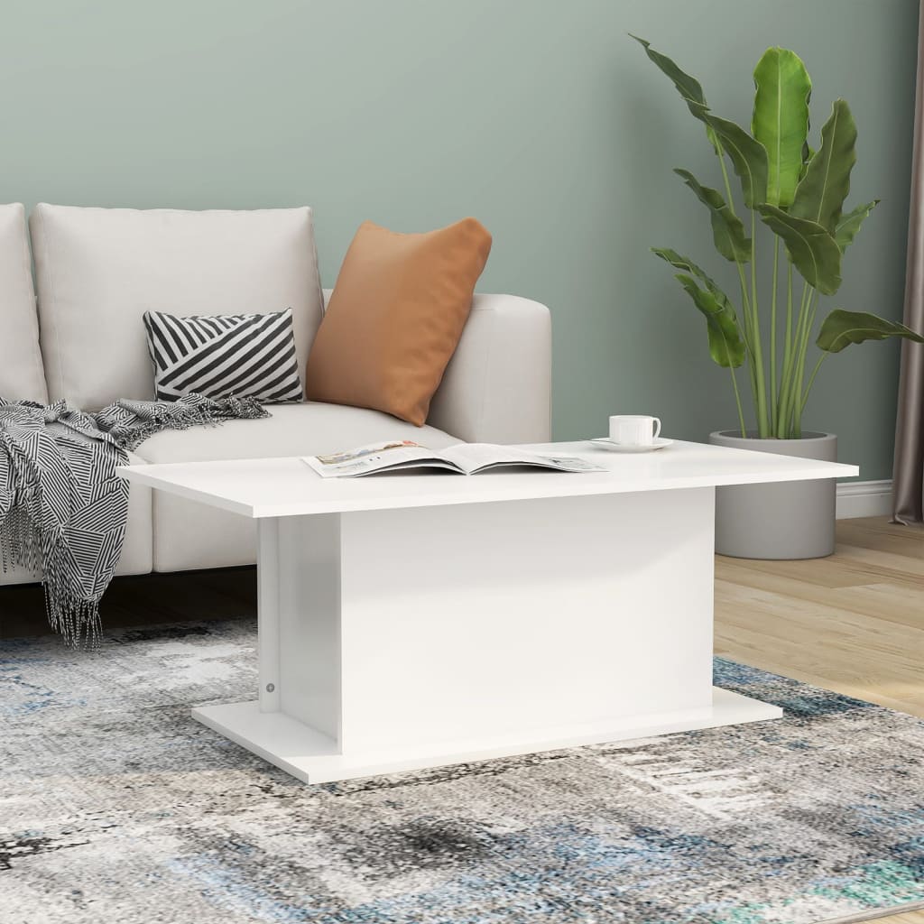 Weißer Couchtisch 102 cm