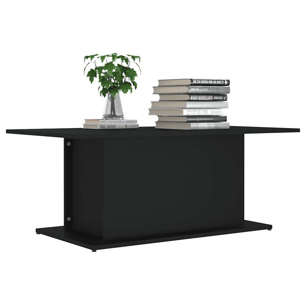 Schwarzer Couchtisch 102x55,5 cm