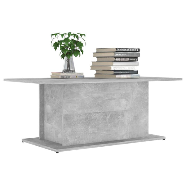 Betongrauer Couchtisch 102x55,5 cm