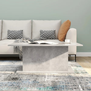 Betongrauer Couchtisch 102x55,5 cm