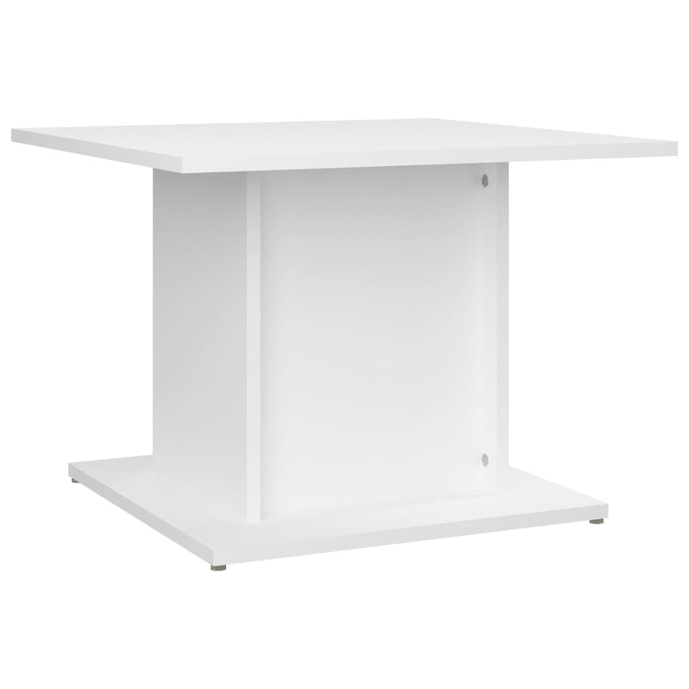 vidaXL Table basse blanc 55,5x55,5x40 cm Bois d'ingénierie