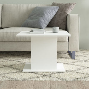 Weißer Couchtisch 55,5 cm
