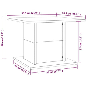 Weißer Couchtisch 55,5 cm
