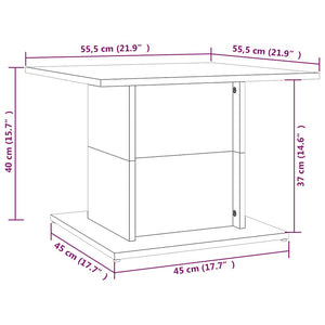 Schwarzer Couchtisch 55,5x55,5 cm