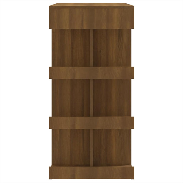 Bartisch mit Regal, Braun Eiche, 100cm
