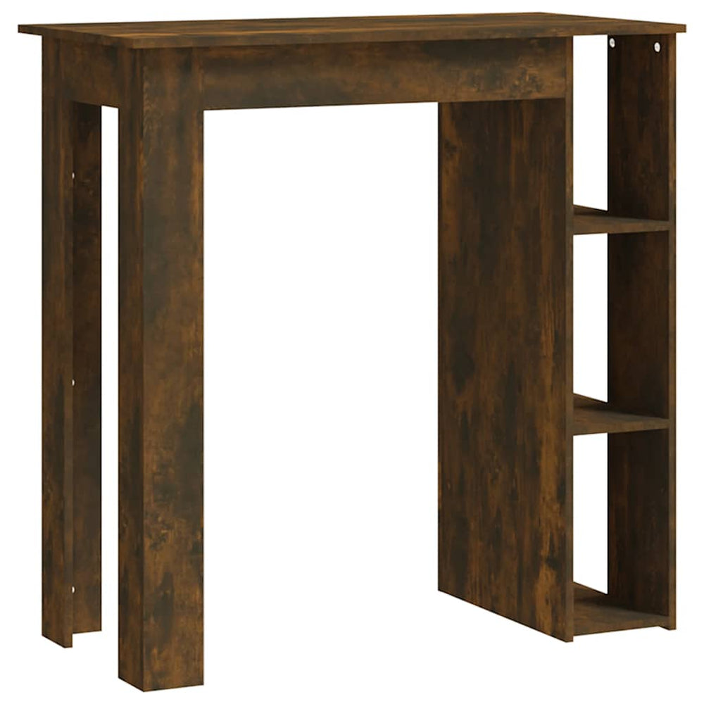 Bartisch mit Regal Räuchereiche