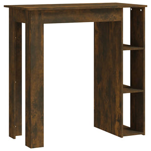 Bartisch mit Regal Räuchereiche