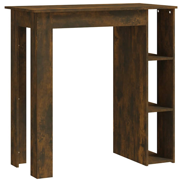 Bartisch mit Regal Räuchereiche
