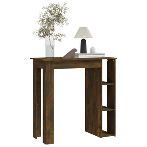 Bartisch mit Regal Räuchereiche