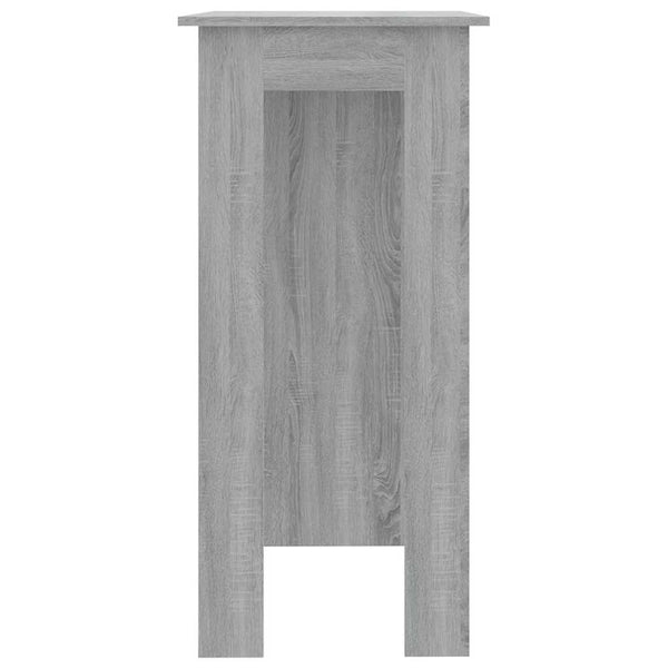 Bartisch mit Regal, Sonoma Grau, 102 cm