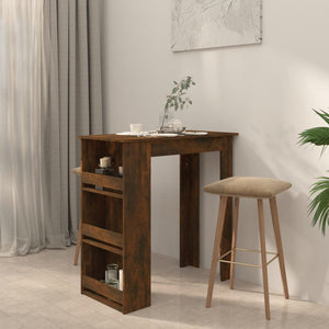 Bartisch mit Regal Räuchereiche