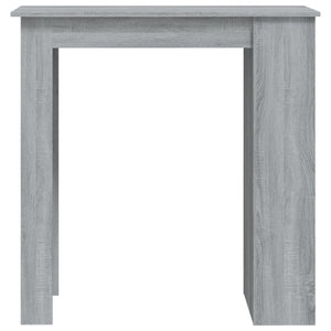 Bartisch mit Regal Grau Sonoma