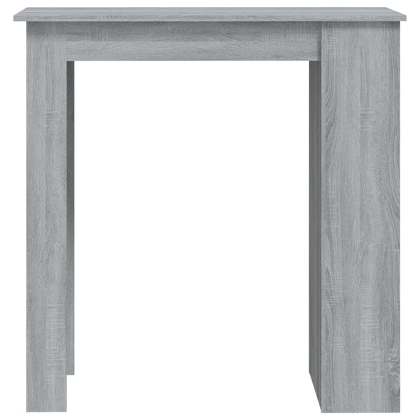 Bartisch mit Regal Grau Sonoma